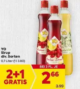 Billa YO Sirup Angebot
