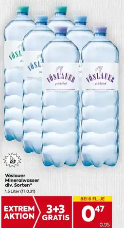 Billa Vöslauer Mineralwasser Angebot