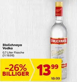 Billa Stolichnaya Vodka Angebot