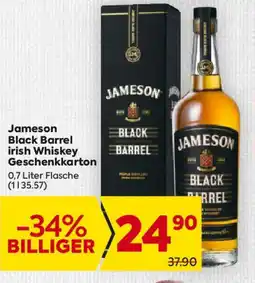 Billa Jameson Black Barrel irish Whiskey Geschenkkarton Angebot