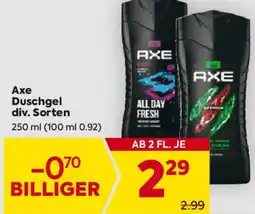 Billa Axe Duschgel Angebot