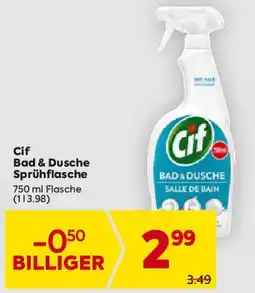 Billa Cif Bad & Dusche Sprühflasche Angebot