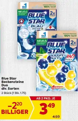 Billa Blue Star Beckensteine Duo Angebot