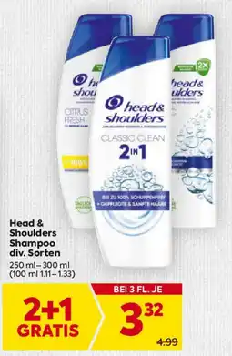 Billa Head & Shoulders Shampoo Angebot
