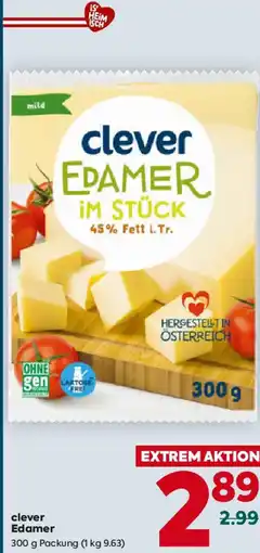 Billa clever Edamer Angebot