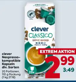 Billa clever Nespresso- kompatible Kapseln Angebot