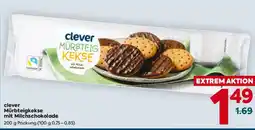 Billa clever Mürbteigkekse mit Milchschokolade Angebot