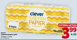 Billa clever Toilettenpapier gelb Angebot
