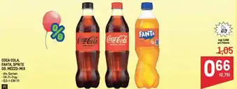 Coca cola, fanta, sprite od. mezzo-mix