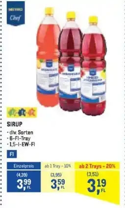 Metro SIRUP Angebot