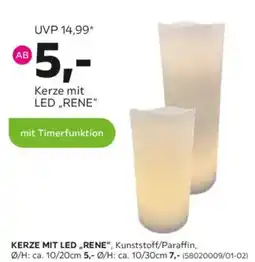 Mömax Kerze mit led rene Angebot