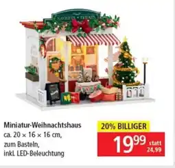 Pagro Diskont Miniatur-Weihnachtshaus Angebot