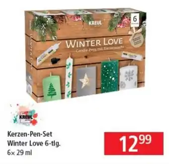 Pagro Diskont Kerzen-Pen-Set Winter Love 6-tlg Angebot