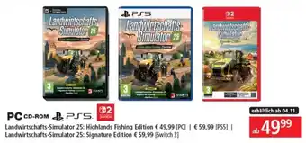 Pagro Diskont Landwirtschafts-Simulator 25: Highlands Fishing Edition[PS5] | Landwirtschafts-Simulator 25: Signature Edition Switch 2] Angebot