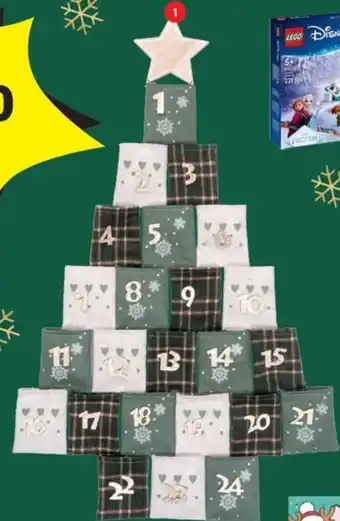 Pagro Diskont Adventkalender Baumform grün, mit goldenen Zahlen Angebot