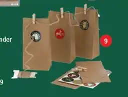 Pagro Diskont Adventkalender Bastel-Set Papiertüten, Sticker, Klammern, Schnur Angebot