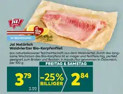 Billa Ja! Natürlich Waldviertler Bio-Karpfenfilet Angebot