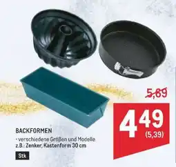 Metro Backformen Angebot