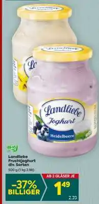 Billa Landliebe Fruchtjoghurt div Sorten Angebot