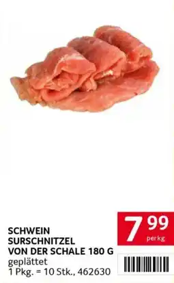 Transgourmet Schwein surschnitzel von der schale Angebot