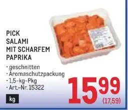 Metro Pick Salami mit scharfem Paprika Angebot