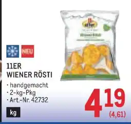Metro 11ER WIENER RÖSTI Angebot
