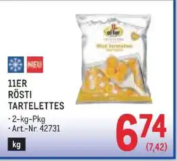 Metro 11ER RÖSTI TARTELETTES Angebot