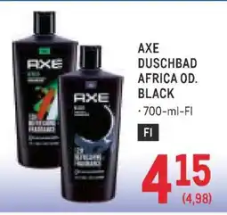 Metro AXE DUSCHBAD AFRICA OD. BLACK Angebot
