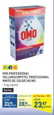Metro OMO PROFESSIONAL VOLLWASCHMITTEL PROFESSIONAL WHITE OD. COLOR 140 WG Angebot