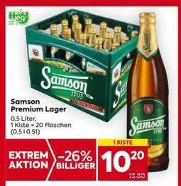 Billa Samson Premium Lager Angebot