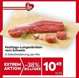 Billa Festtags-Lungenbraten vom Schwein Angebot