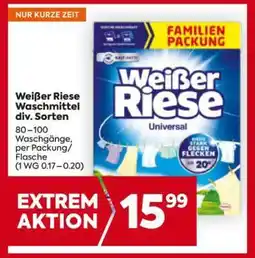 Billa Weißer Riese Waschmittel div. Sorten Angebot