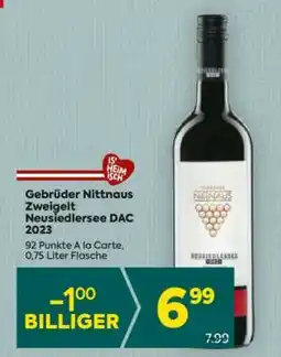 Billa Gebrüder Nittnaus Zweigelt Neusiedlersee DAC 2023 Angebot