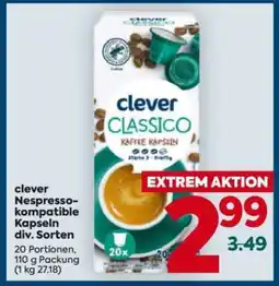 Billa clever Nespresso-kompatible Kapseln div. Sorten Angebot