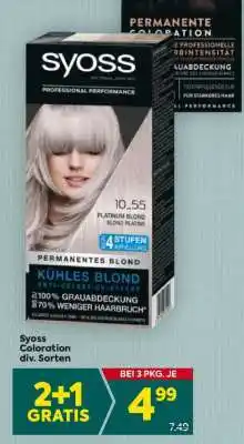 Billa Syoss Coloration div. Sorten Angebot