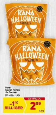 Billa Rana Ravioli Kürbis div. Sorten Angebot