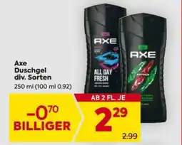 Billa Axe Duschgel div. Sorten Angebot