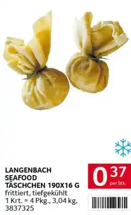 Transgourmet Langenbach seafood täschchen Angebot