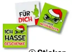 Woolworth Weihnachtsmuffel Sticker Angebot