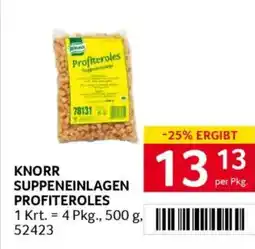 Transgourmet Knorr suppeneinlagen profiteroles Angebot
