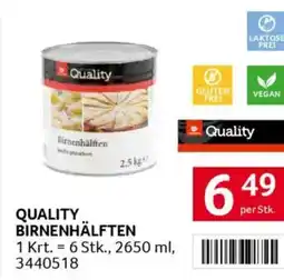 Transgourmet Quality birnenhälften Angebot