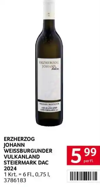 Transgourmet Erzherzog johann weissburgunder vulkanland steiermark dac Angebot