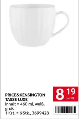 Transgourmet Price&kensington tasse luxe Angebot