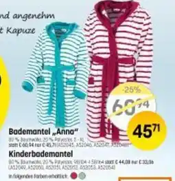 Reiter Bademantel Anna Angebot