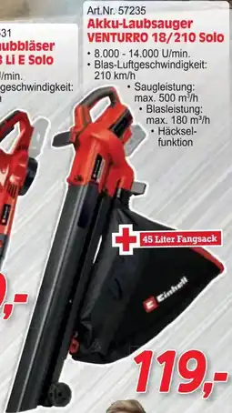 Zgonc Akku-Laubsauger Angebot