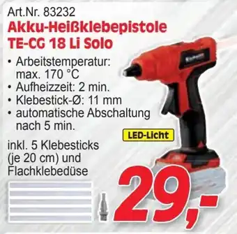 Zgonc Akku-Heißklebepistole Angebot