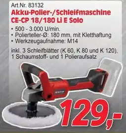 Zgonc Akku-Polier-/Schleifmaschine Angebot