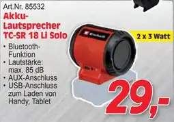 Zgonc Akku- Lautsprecher Angebot