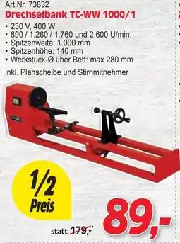 Zgonc Drechselbank Angebot