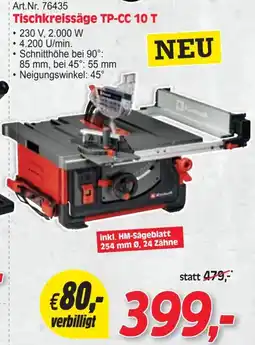 Zgonc Tischkreissäge Angebot